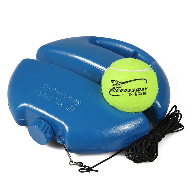 

Heavy Duty Tennis Training Aids Base With Elastic Rope Ball Practice Self-Duty Rebound Tennis Trainer Partner Sparring Device