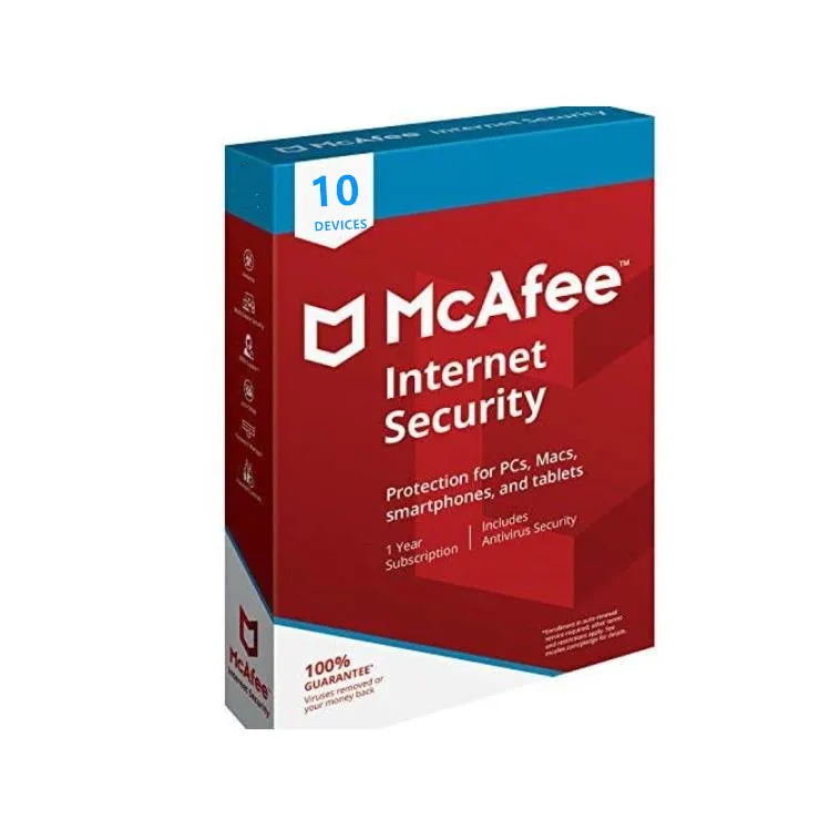 

Online 1 Year Subscription 10 Device Send Key Antivirus Software for McAfee Internet Security 2022