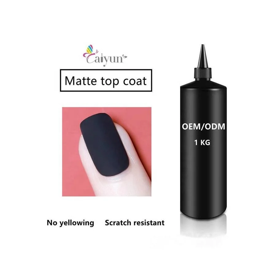 

1kg non-wipe uv matte top coat gel soak off velvet rubber super gel matte nail polish, Clear