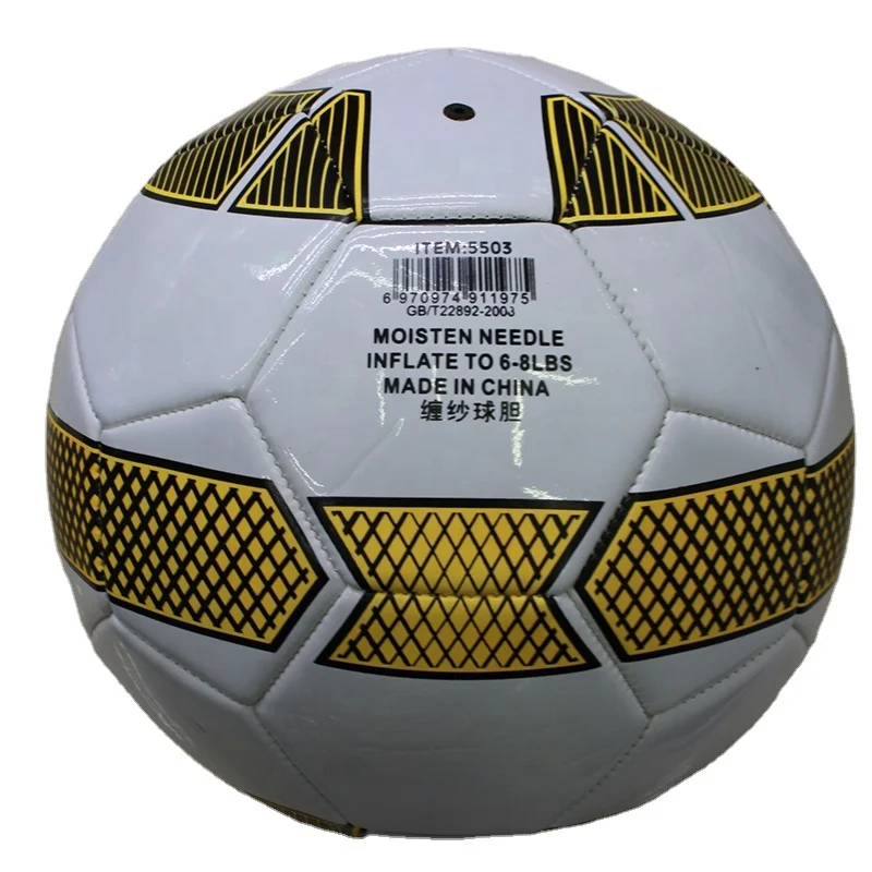 

High quality customized Pvc Tpu footballSize 5 Standard Match Training PVC Material Futbol Soccer Ball for Youth Adult, White