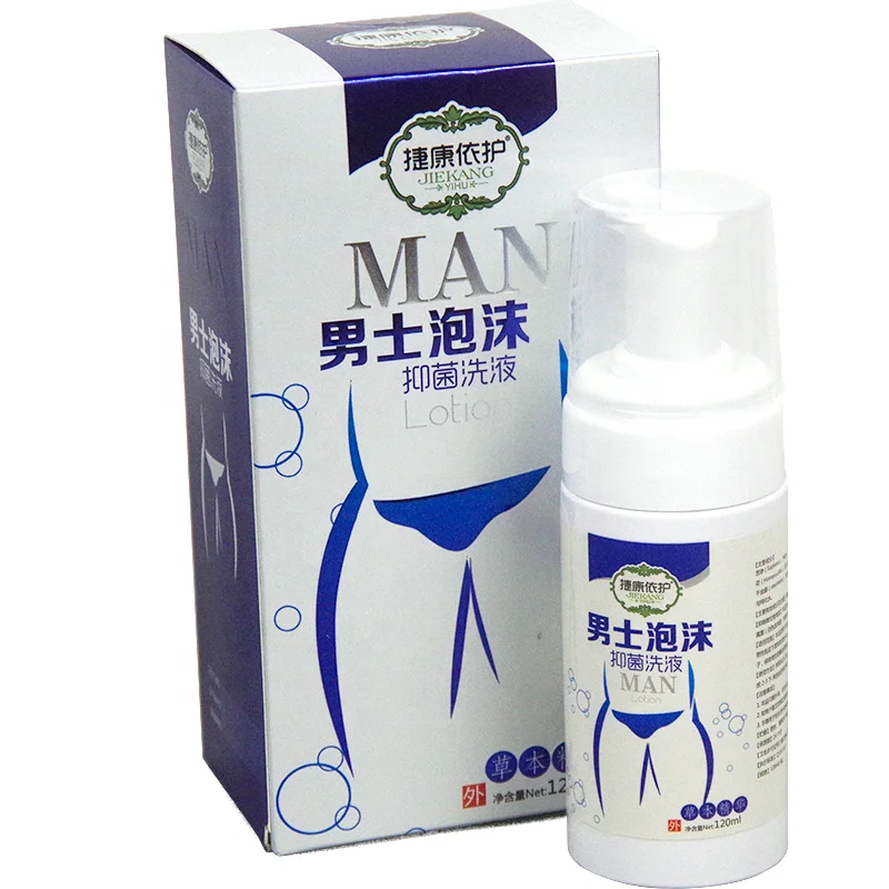 

Male Private Parts Cleaning Anti Itch Remove Odor Intimate Foam Washing Spray, White