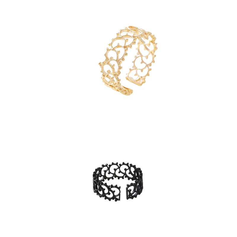 

gold plated jewelry Hollow out ring gift wholesale 100% 925 Sterling Silver jewelry women fashion ring sterling silver, White gold (rose gold, yellow are avaliable)