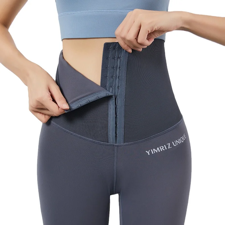 

Adjustable high waist belt pants body shape corset slim workout running yoga tummy control leggings tights, Sku shows