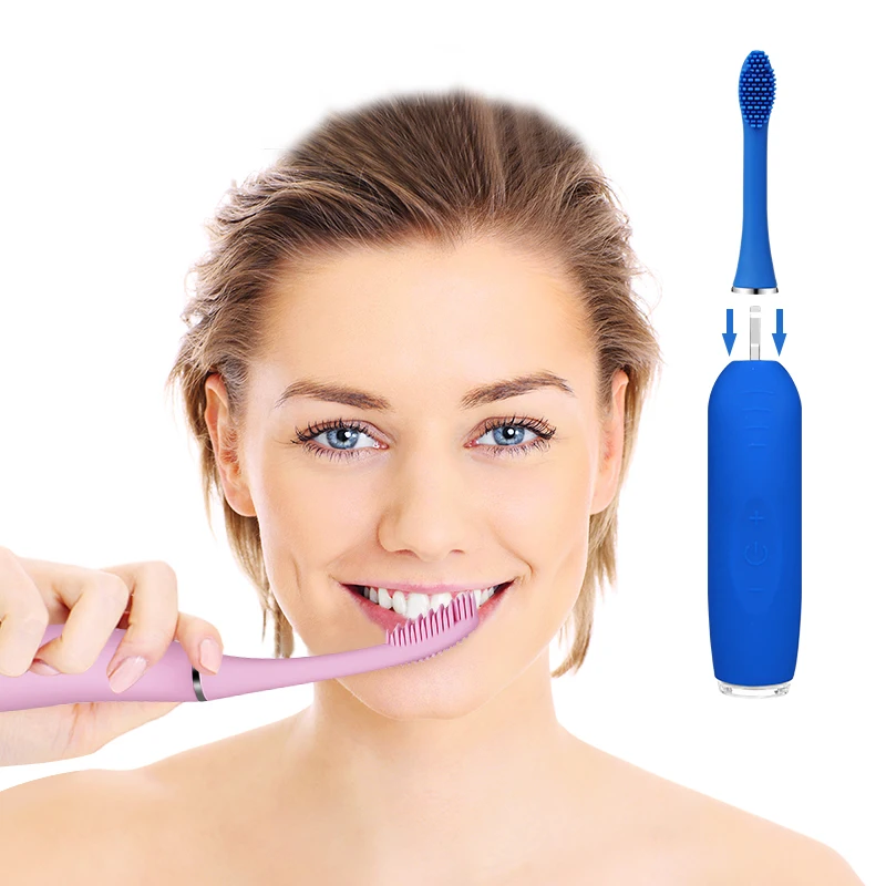 

Wholesale Waterproof Silicone Electric Toothbrush Smart Electronic Sonic Electric Toothbrush