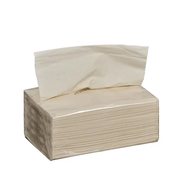 

In stock 100 packs 2-4 ply 100% virgin Bamboo Facial tissue with Transparent PP bag packing, Bamboo color