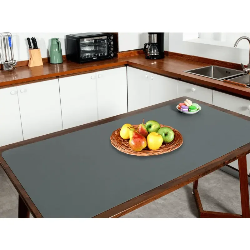 Extra Large Size 2mm Thick Non-Slip Food Grade Silicone Kitchen Table Mat Eco-Friendly Heat Resistant (-22F 464F)