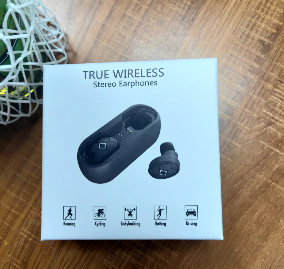 V5 BT 5.0 TWS Wireless Earphone IPX5 Waterproof Headphone Call Siri Appearance Patent Call Voice Reminder Earbuds - ANKUX.COM