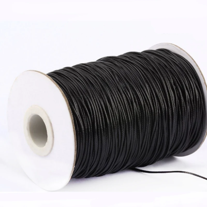 

0.5mm 0.8mm 1mm 1.5mm polyester Waxed Rope for DIY Handmade Jewelry necklace Cord