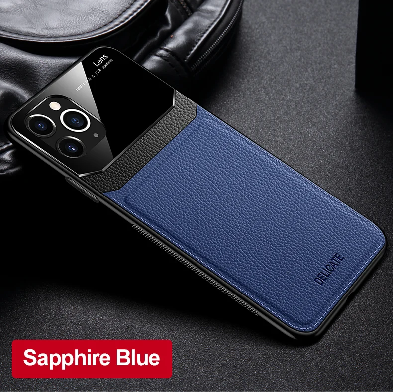 

PC Grained Leather Comfortable Hand Feeling Phone Case for iPhone 11 iPhone 11Pro iPhone 11Pro Max, 4 colors