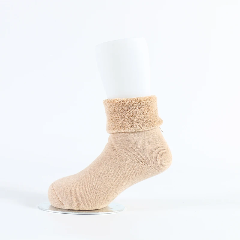 

10pairs pack Thick soft terry cushion organic cotton baby winter kids warm socks, Light brown, light green, beige