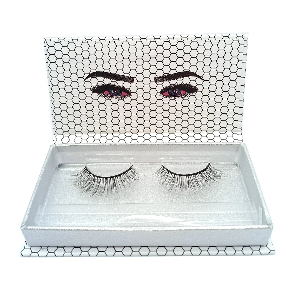 

Wholesale private label synthetic eyelashes natural 3d eyelashes vendor, Black