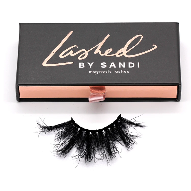 

5D06 amazing quality fluffy eyelash real siberian mink eyelashes lashes3d wholesale vendor 25mm eye lashes, Natural black