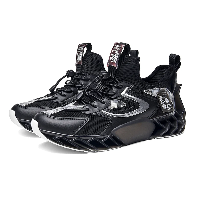 

2021 high quality foreign trade wind TPU super wear-resistant non-slip lightweight running shoes tide shoes men, White black blue