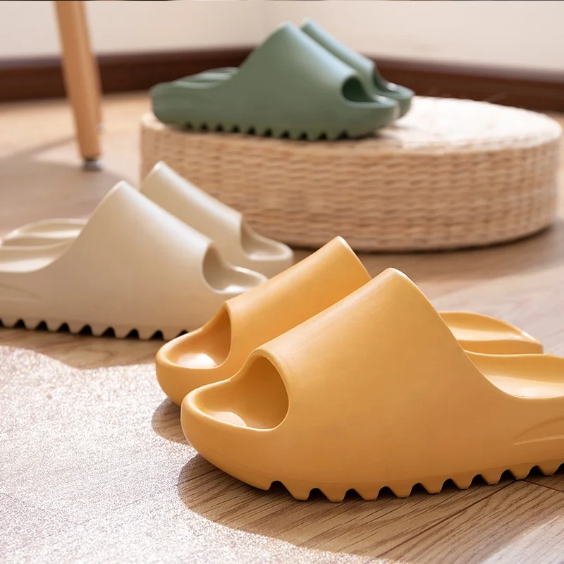 

Slides for women 2020 trend Summer Slippers women Soft Outside luxury ladies Slipper beach Open Toe thick sole slippers, As picture