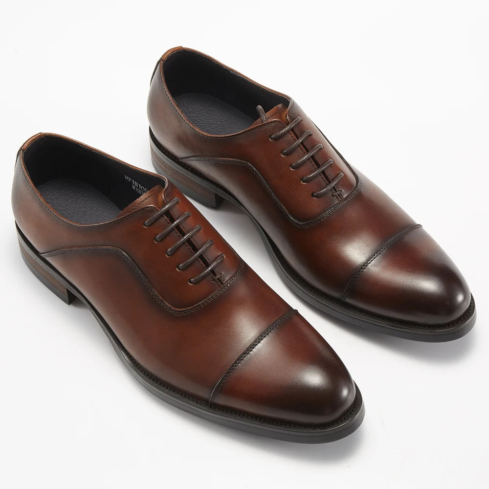 

Cheap Price Black Brown High Quality Leather Shoes Custom Man Dress Shoes