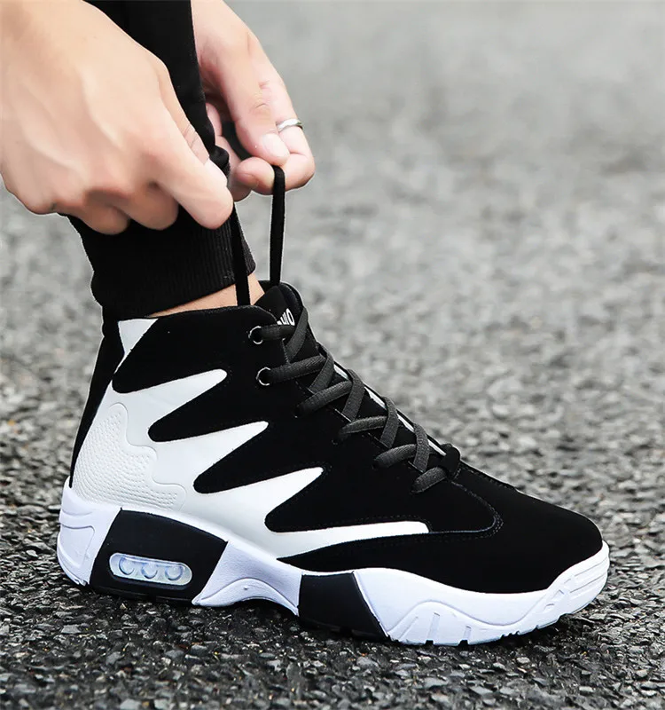 

high quality shoes shoe male tide student black and white spells color casual running shoes FF302, As the picture show