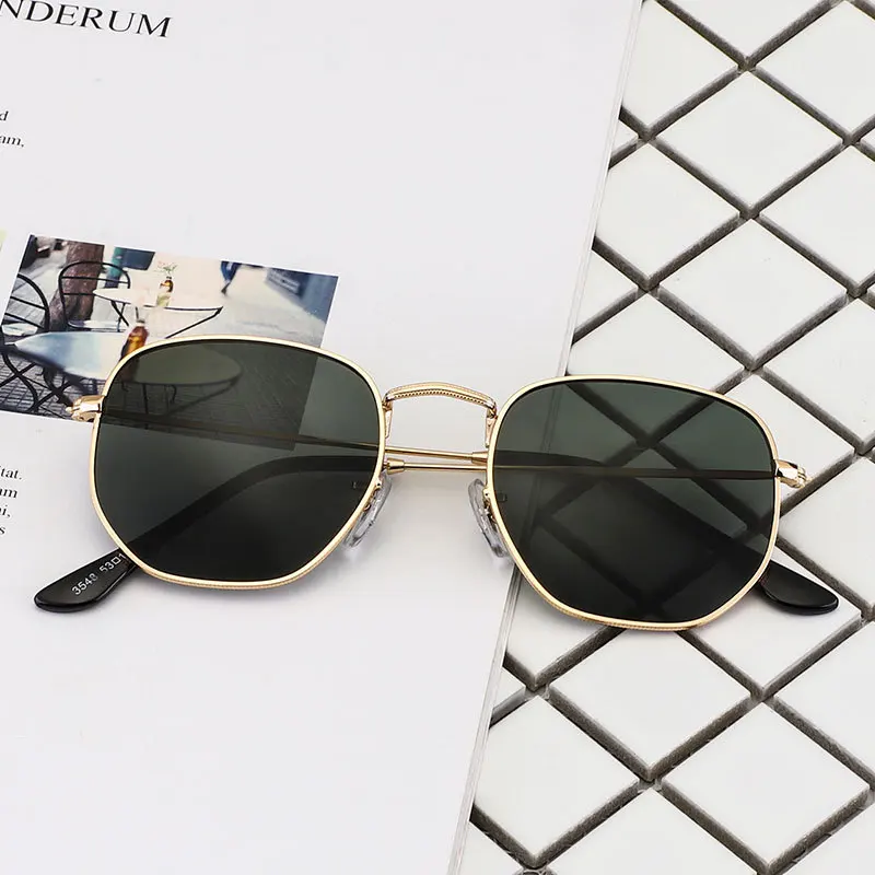 

HBK 2019 New Arrival Fashion Square Sunglasses Vintage Metal Frame Shades Eyewear K33048