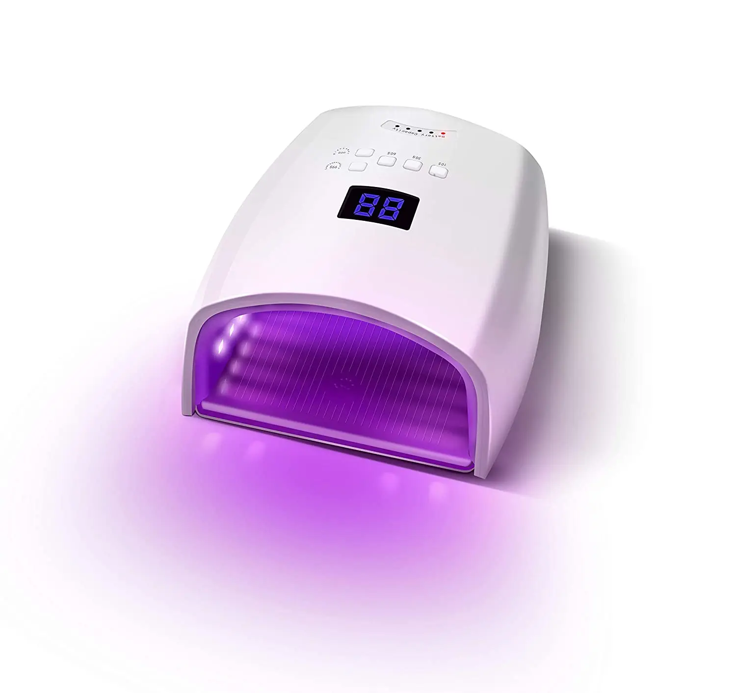 

Rechargeable UV LED Nail Lamp 48W Professional Nail Light Cordless Curing Gel Fast Nail Dryer, White