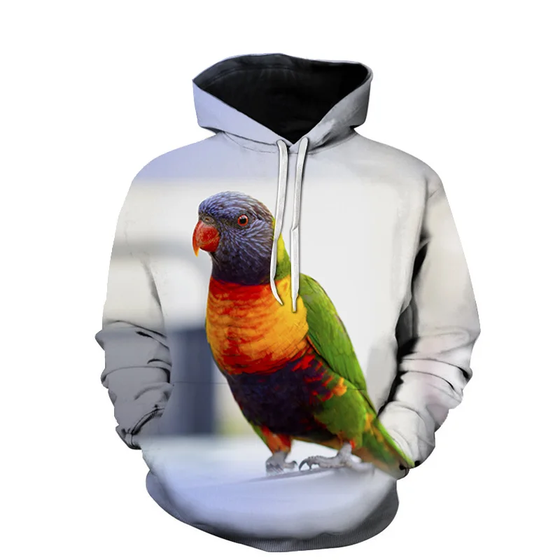 

full sublimation sweater 3D sweaters bird hooded