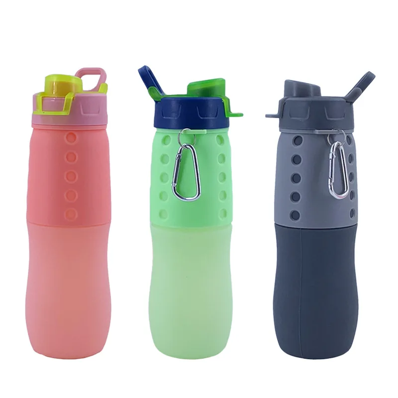 

Outdoor Sports Bottle Foldable Collapsible Silicone Water Bottle