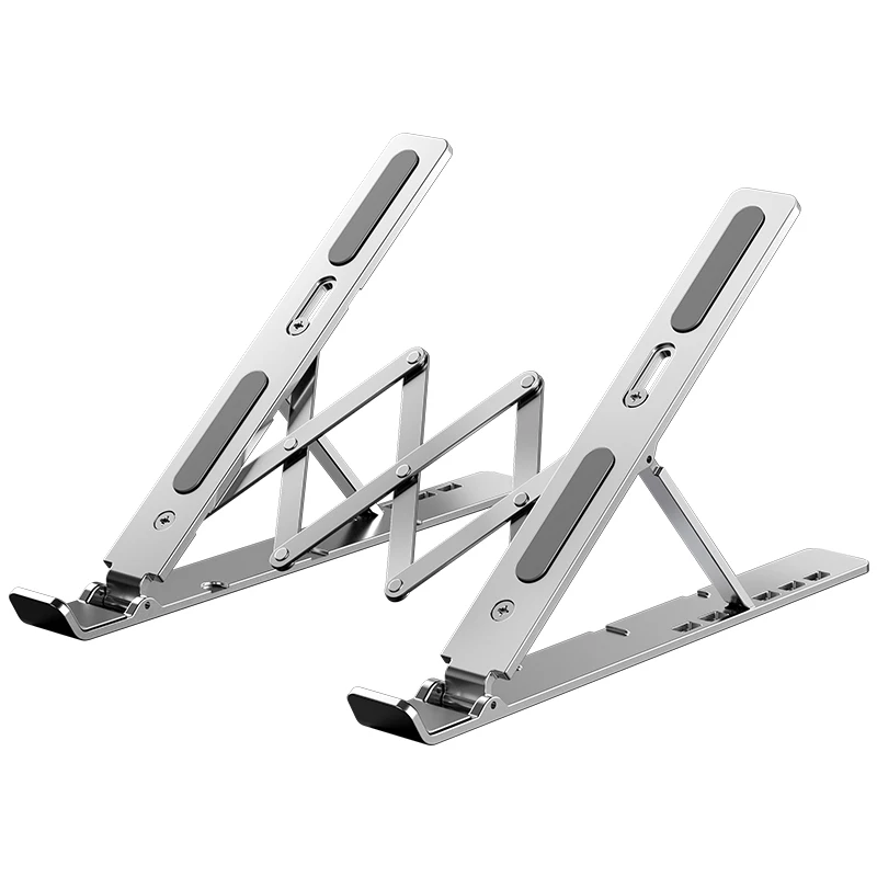 

laptop stand portable stand for laptop cooling stand, Silver black