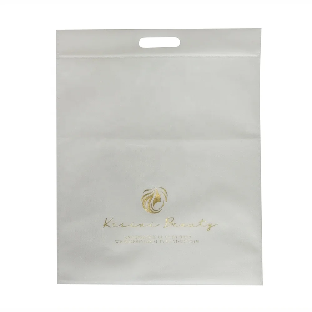 

Cheap Die Cut Ultrasonic Wave Bag PP Non Woven Bag with clear plastic