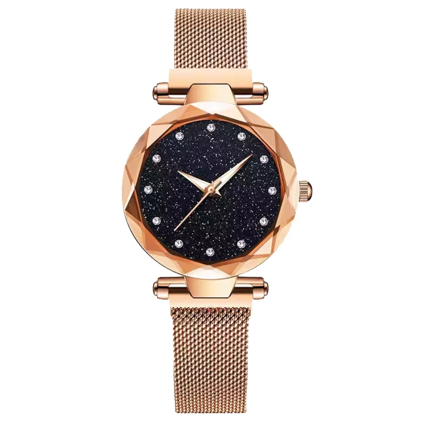 
Hot Sale Luxury Women Ladies Watches Fashion Relogio Feminino Reloj Mujer Crystal Female Magnet Buckle Wristwatch Alloy Watches 