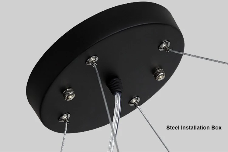 Factory supply custom made aluminum ring led pendant light library gym meeting room lighting