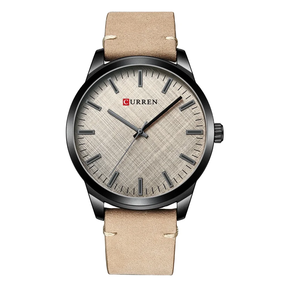 

CURREN 8386 Men Watche quartz Waterproof Calendar Wristwatches Luxury Luminous Leather watch