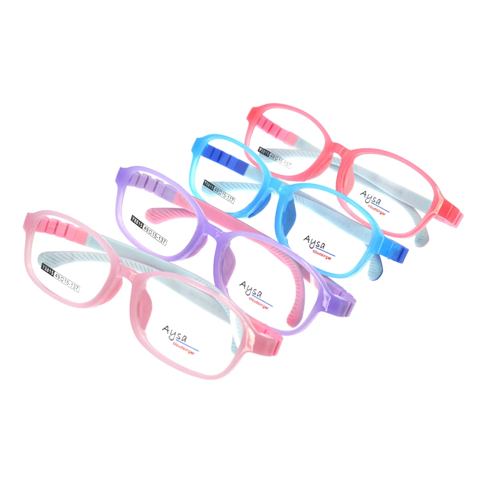 

TR90 New soft Silicone Removable Optical Frame Children's Sports Eyeglasses Baby Kids glasses, Custom colors