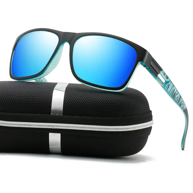 

2022 New Style Designer Square Frames Plastic UV400 Sun Glasses Polarized Custom Logo Sports Cycling Women Men Sunglasses