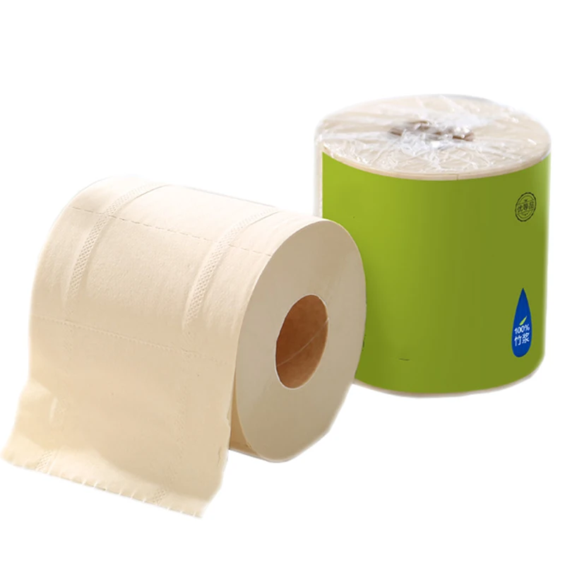 

Biodegradable Premium Quality Customized Brand 3ply 100% Bamboo Pulp Toilet Paper