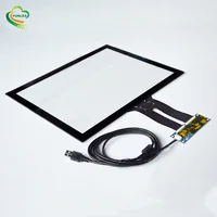 

10 points capacitive touch screen panel touchscreen 15 inch open frame touch glass customized NO MOQ