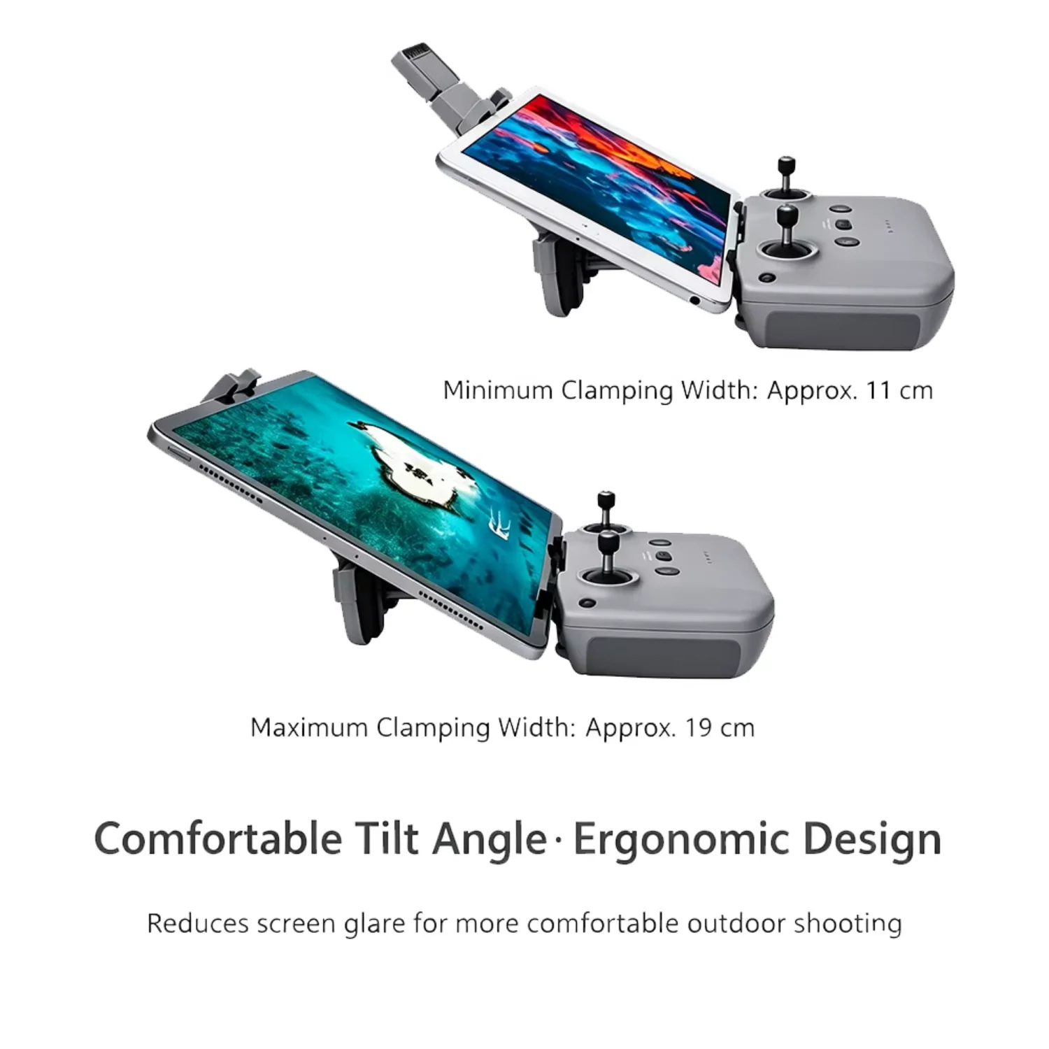 Foldable Tablet Mount for Mini 2 Air 2/2S Remote Controller No Disassembly iPad Holder Extended Clip Drone Parts Accessories