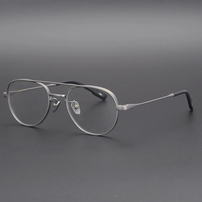 

2021 Retro Vintage Metal Titanium Eyewear Eye Glasses Eyeframe Optical Eyeglasses Frames for All Face