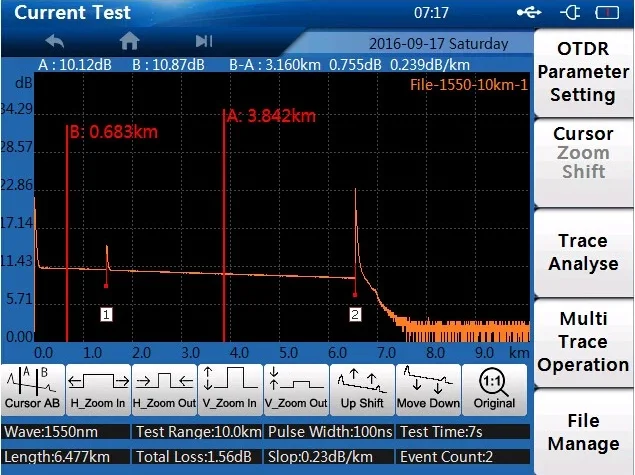 快速运送光纤测试设备 otdr 价格 gpon tlo300 otdr 中国供应商
