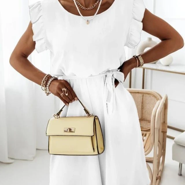 

Markdown Sale Genuine Leather Material Rayon Material Lycra Material Casual Dresses