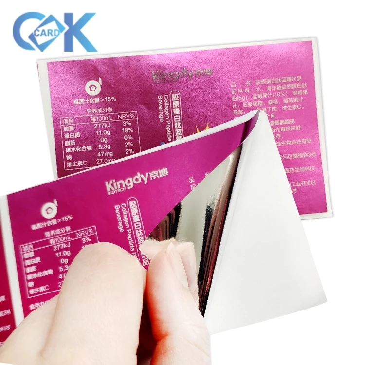 
OEM custom Printing Paper Stickers Label 