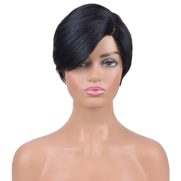 

Cheap Price factory inventory pixie cut short T Lace frontal wig