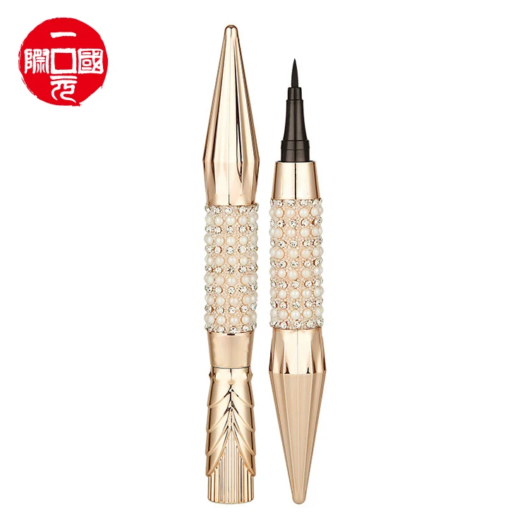 

One dollar quick dry waterproof not dizzy dyed black magnetic adhesive lashglue pen eyeliner