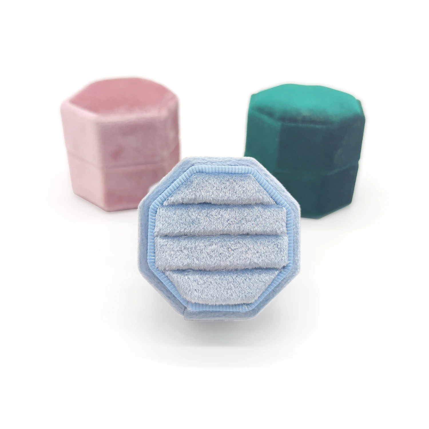 

Hot selling velvet ring box wedding ring box jewelry manufacturer