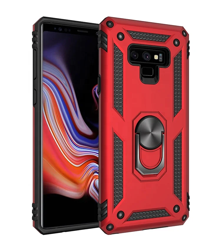 

Factory New Design Shockproof Armor Kickstand Mobile Phone Case For Note 9, Optional