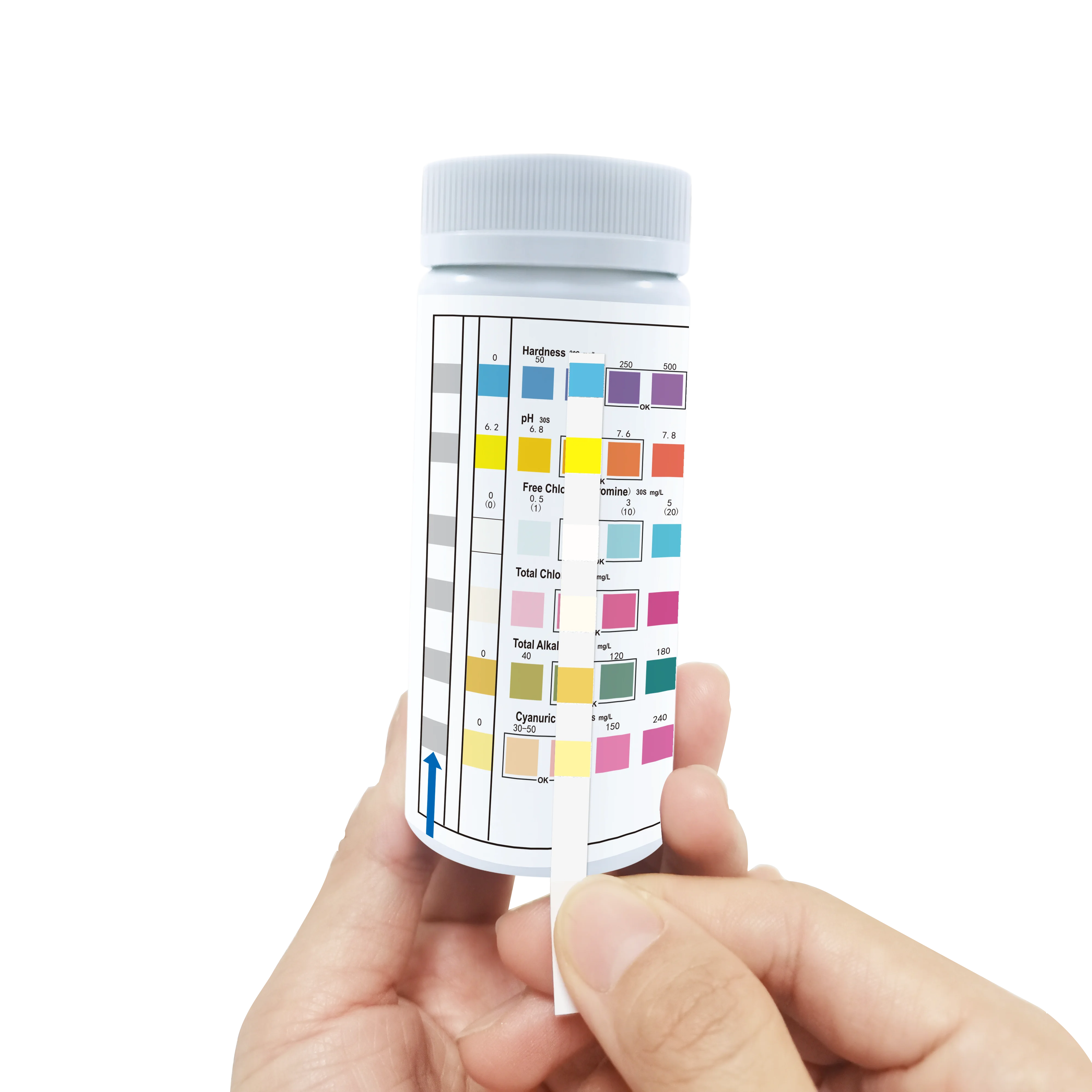 Vansful 7 in 1 Pool and Spa Test Strips Swimming Chlorine Test Strip for Hot Tubs