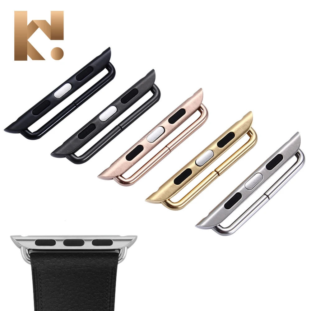 

KeepWin Watch Band for Smart Apple Watch 316L Stainless Steel Adapters Connectors for 45mm 44mm 40mm 42mm 41mm 38mm Watch Band