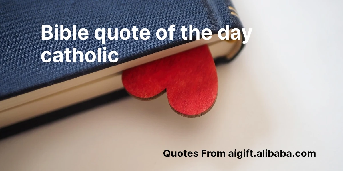 bible quote of the day catholic