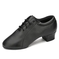 

3.5cm Heel genuine leather Men and women teacher latin ballroom dance shoes