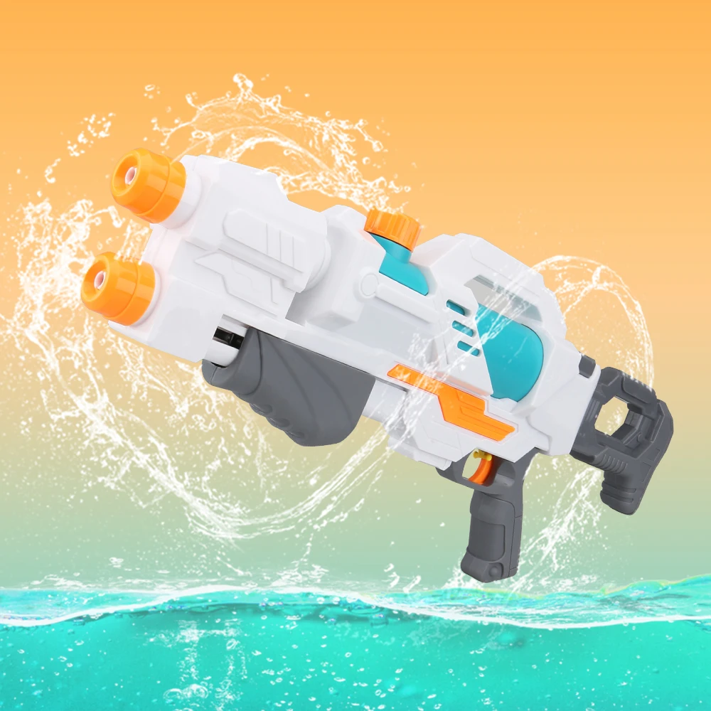 
Super Water Gun Large Capacity Squirt Gun ,Shoots Up to 30 FT Two Nozzle Water Gun Toy for Summer 