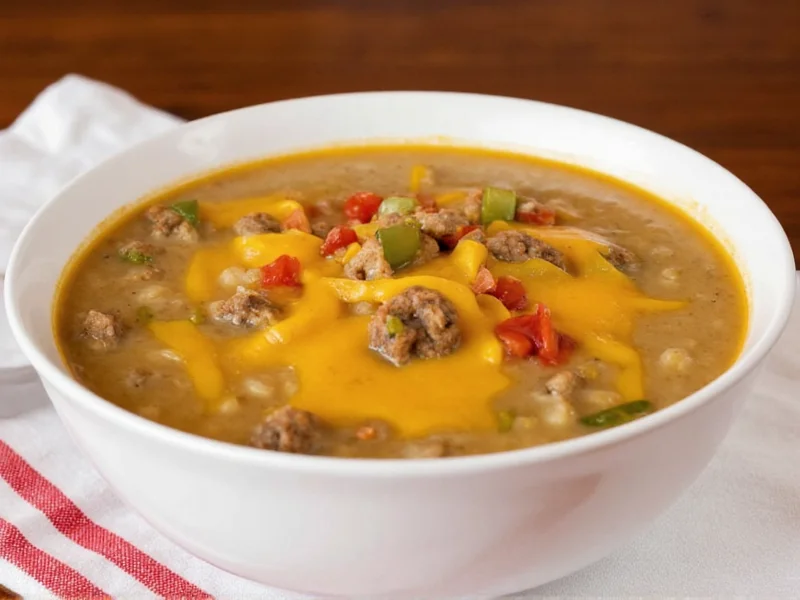 Perfect Cheeseburger Soup Recipe: Homemade & Delicious