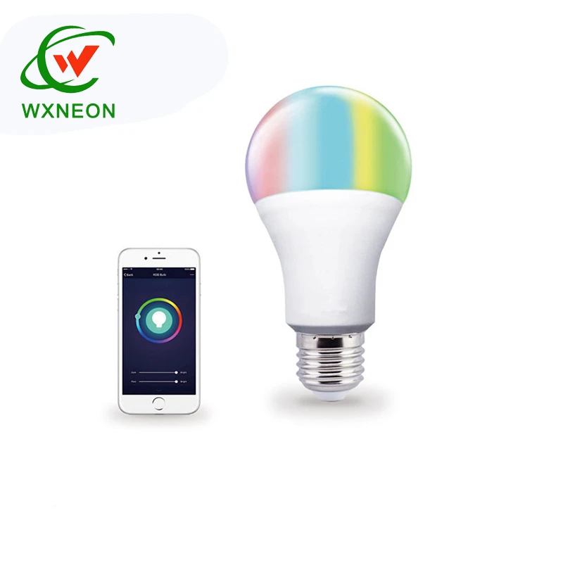 7W 9W Energy Saving LED WiFi Smart Lights Bulb Compatible with Alexa RGBW