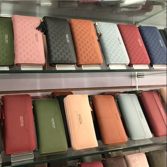

1.5 USD BB011 Mix styles wallet women pu stock, fashion wallet women long purse wallet card, wallets ladies yiwu, Mix styles mix color